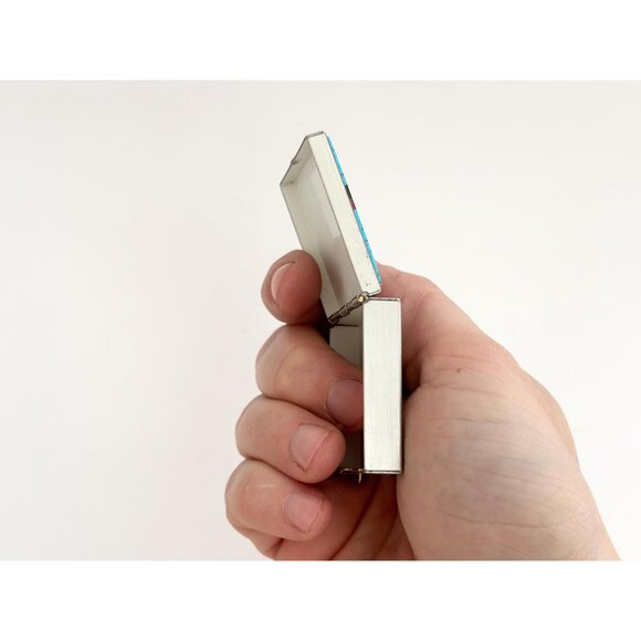 80's Style Multicolor Vintage Retro Silver T Trinket | Jewelry | Ring | Pill box - Picture 9 of 12